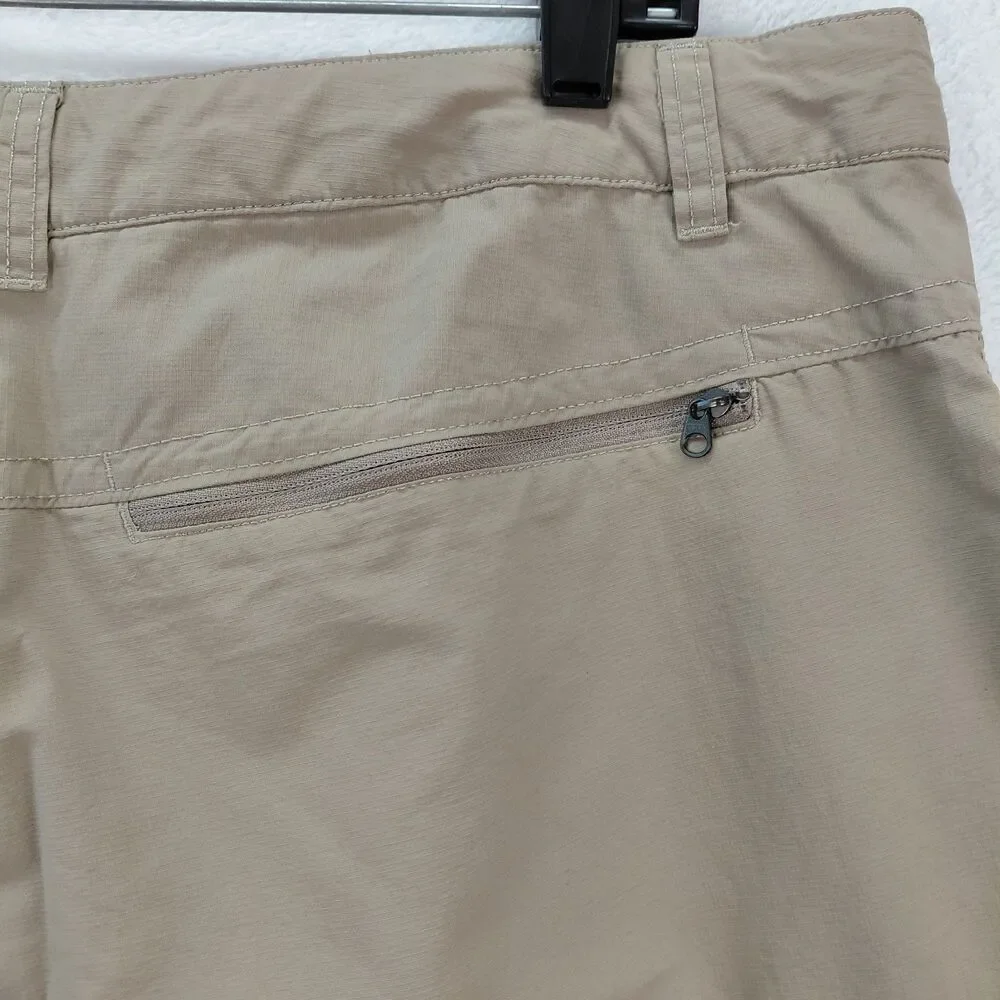 The North Face Horizon 2.0 Cargo Shorts Mens 38 Khaki Nylon Ripstop Outdoor Hike